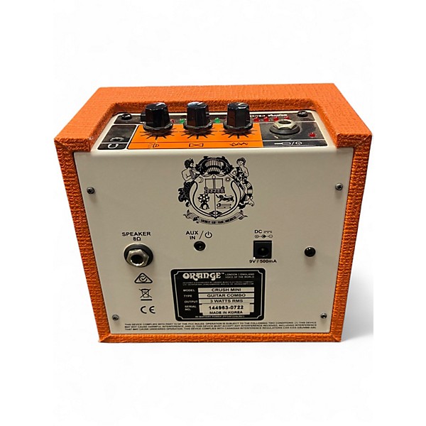 Used Orange Amplifiers Crush Mini Battery Powered Amp