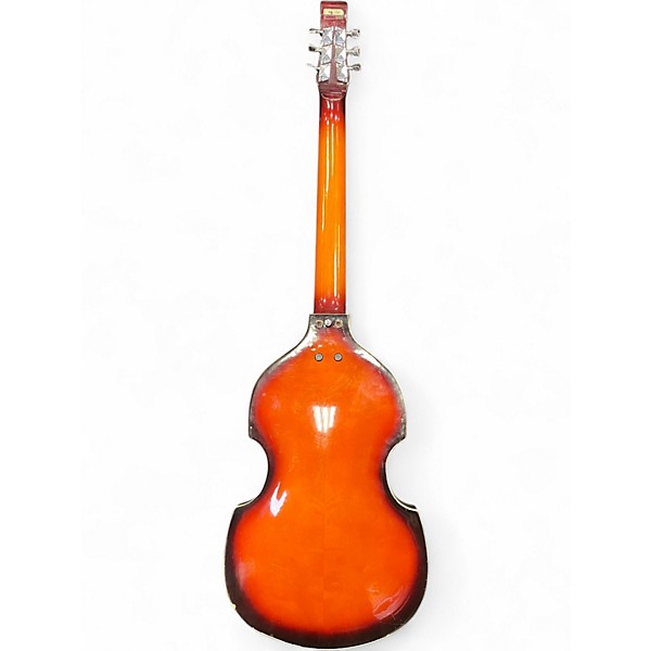 Used 1960s Conrad Violin Scroll violin burst Hollow Body Electric Guitar