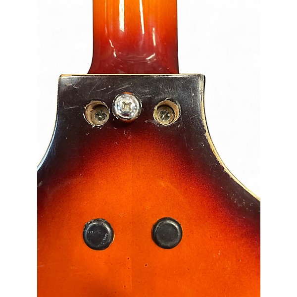 Used 1960s Conrad Violin Scroll violin burst Hollow Body Electric Guitar