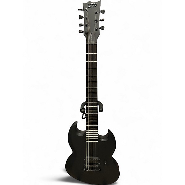 Used Esp; LTD VIPER 7 BLACK METAL MATTE BLACK Solid Body Electric Guitar