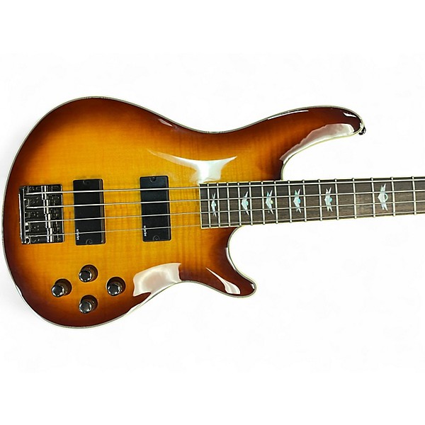 Used Schecter Guitar Research Omen Extreme 4 String 2 Color Sunburst Electric Bass Guitar