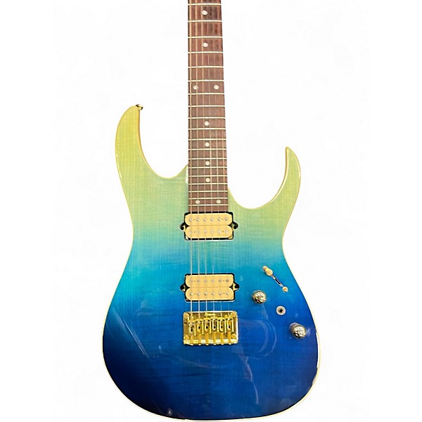 Used Ibanez RG421HPFM BLUE REEF GRADIENT Solid Body Electric Guitar
