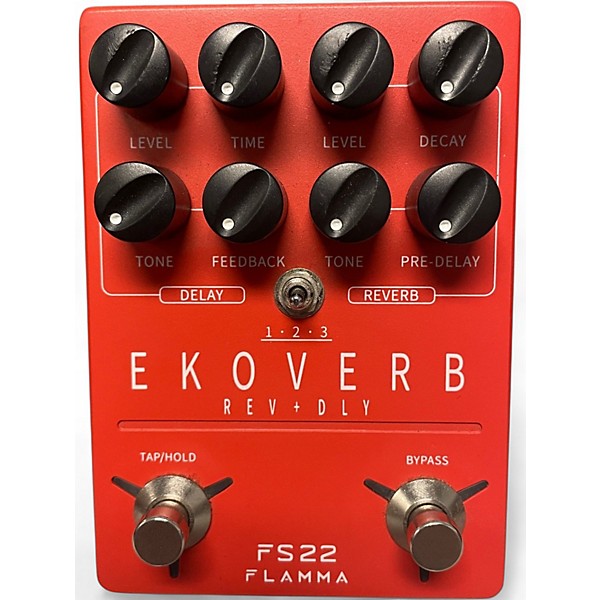 Used Flamma Ekoverb Reverb & Delay Effect Pedal