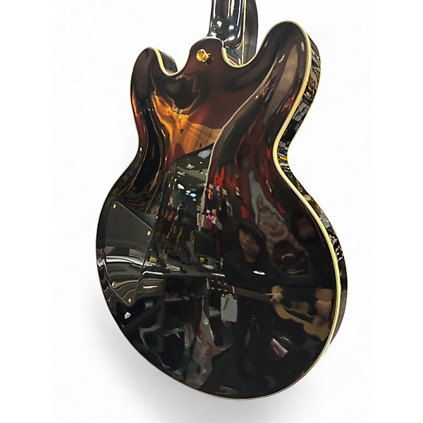 Used 2000s Epiphone BB King Lucille- Black Hollow Body Electric Guitar