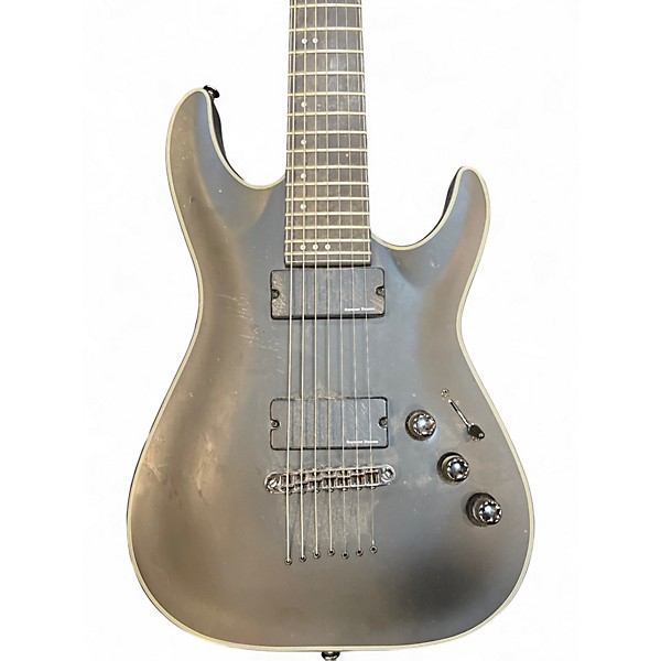 Used Schecter Guitar Research blackjack sls Gunmetal Gray Solid Body Electric Guitar