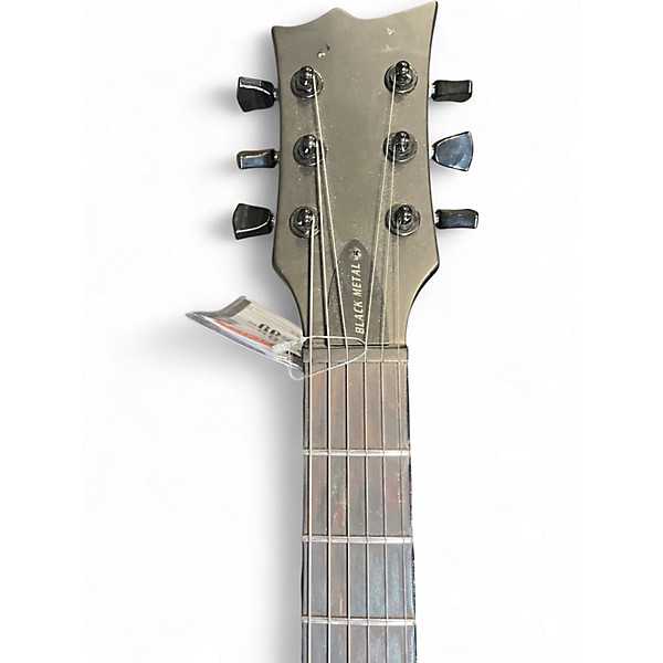 Used ESP LTD EC-BLACK METAL Black Solid Body Electric Guitar