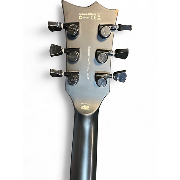 Used ESP LTD EC-BLACK METAL Black Solid Body Electric Guitar