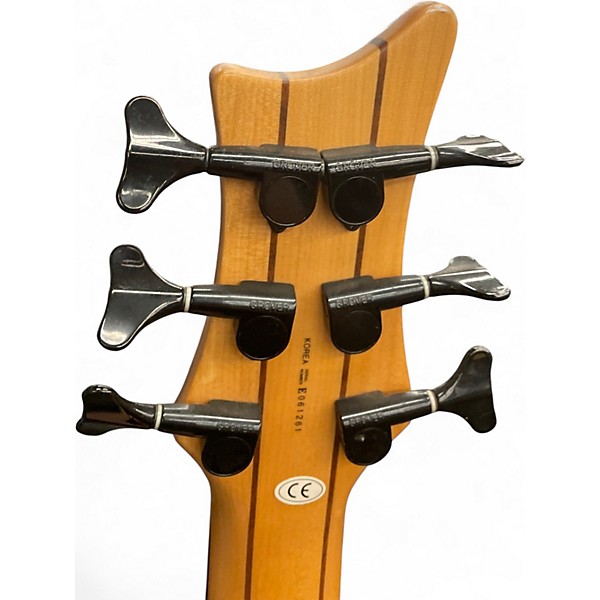 Used Dean EDGE 1  Chrome Red Electric Bass Guitar