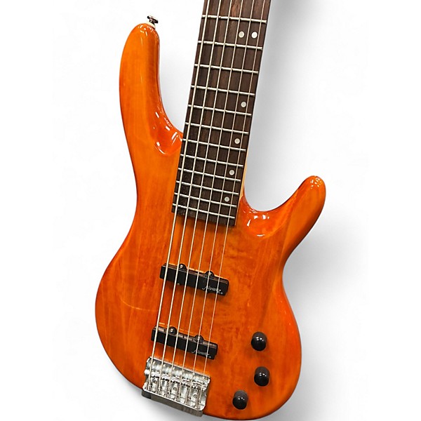 Used Alvarez 6 String Bass Natural Electric Bass Guitar