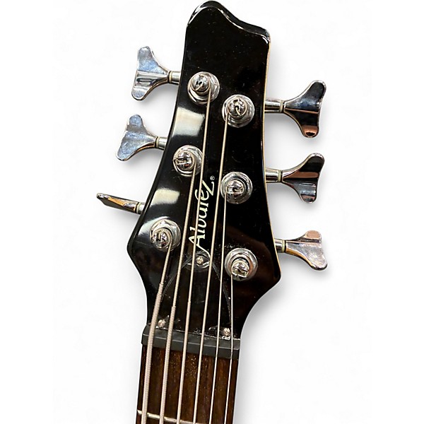Used Alvarez 6 String Bass Natural Electric Bass Guitar