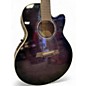 Used Ibanez AEL207E Transparent Black Acoustic Electric Guitar