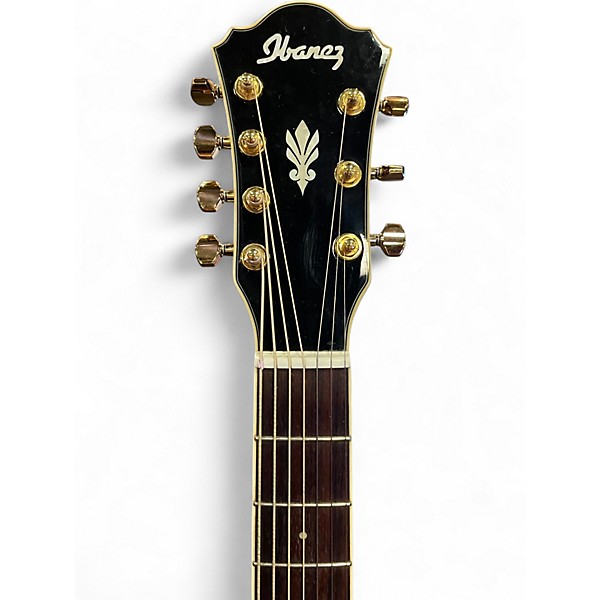 Used Ibanez AEL207E Transparent Black Acoustic Electric Guitar