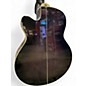 Used Ibanez AEL207E Transparent Black Acoustic Electric Guitar