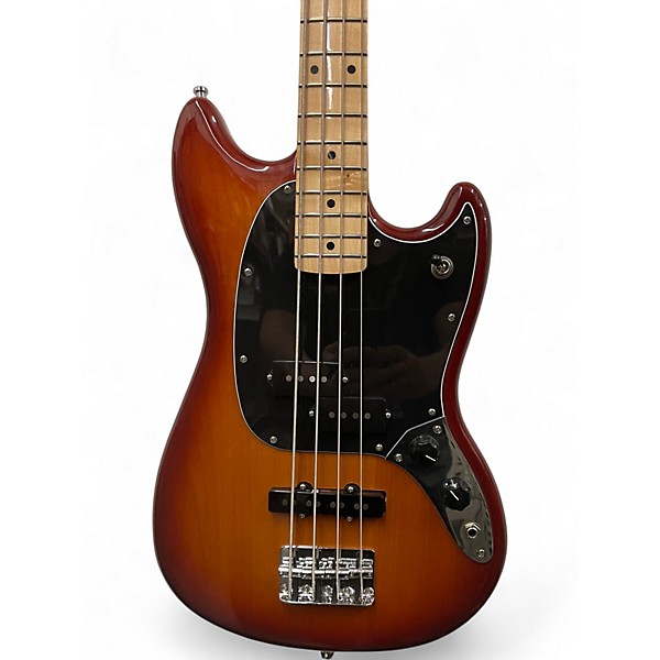 Used Fender Player Mustang Bass PJ Sienna Sunburst Electric Bass Guitar