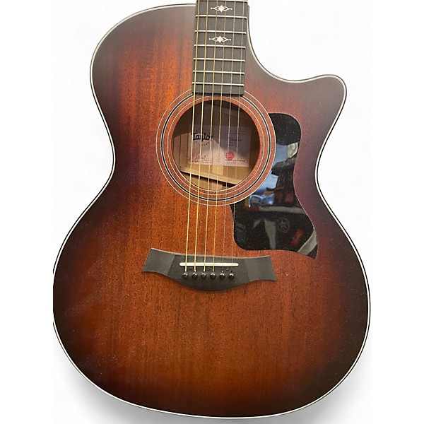 Used Taylor 324CE V-Class Shaded Edge Burst Acoustic Electric Guitar
