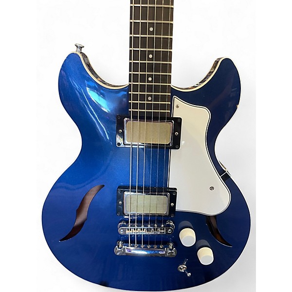 Used 2022 Harmony Comet Blue Hollow Body Electric Guitar