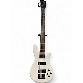 Used Spector Performer 5 White Electric Bass Guitar