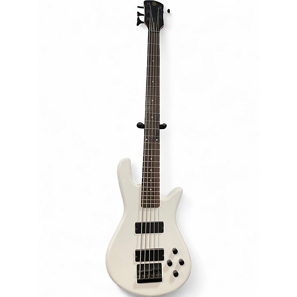 Used Spector Performer 5 White Electric Bass Guitar