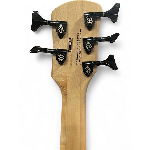 Used Spector Performer 5 White Electric Bass Guitar