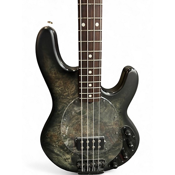 Used Sterling by Music Man Ray34 Trans Black Electric Bass Guitar