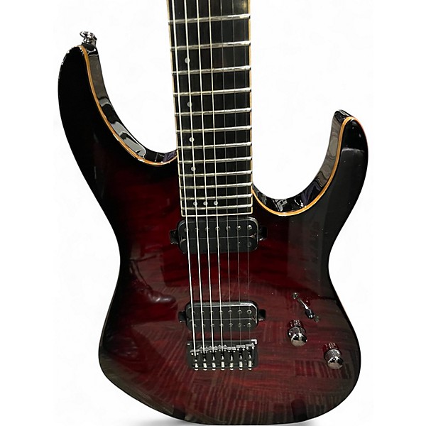 Used Schecter Guitar Research Banshee-7 P RED BURST Solid Body Electric Guitar