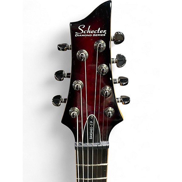 Used Schecter Guitar Research Banshee-7 P RED BURST Solid Body Electric Guitar