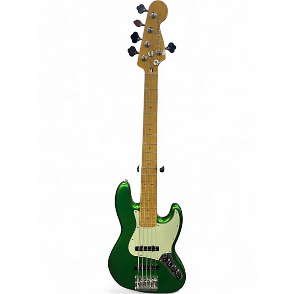 Used Fender Player Plus Jazz Bass V COSMIC JADE Electric Bass Guitar