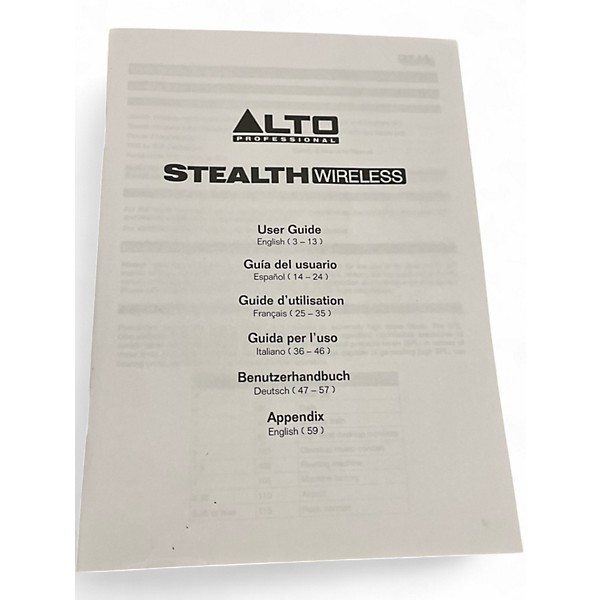 Used Alto stealth wireless Wireless System