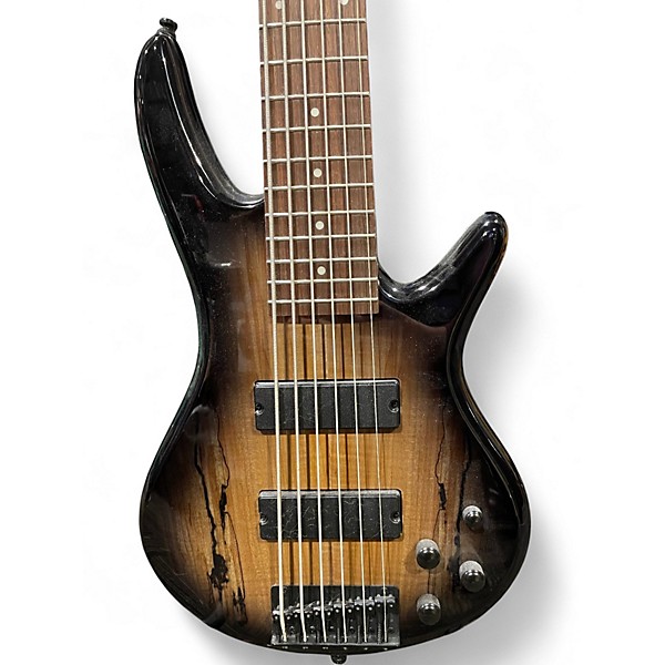 Used Ibanez GSR206SM  Natural Gray Burst Electric Bass Guitar