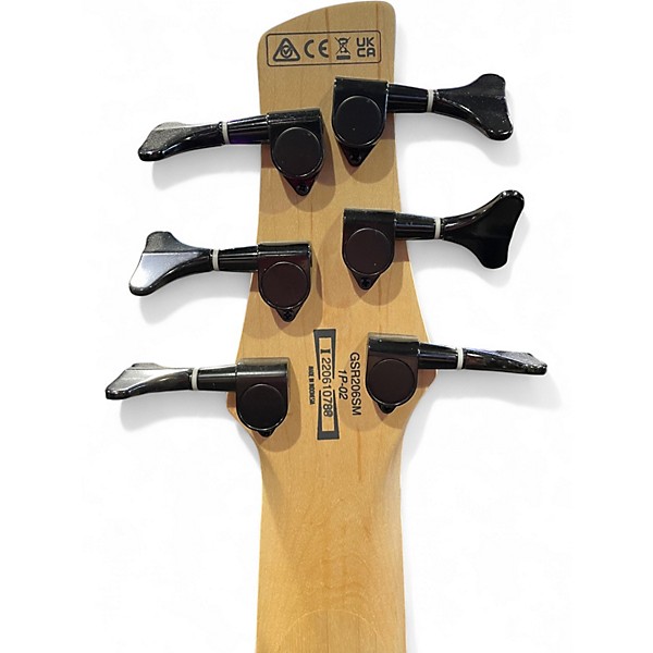 Used Ibanez GSR206SM  Natural Gray Burst Electric Bass Guitar