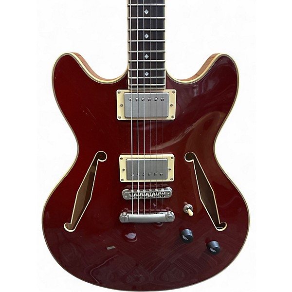 Used D'Angelico Excel DC Tour Wine Red Hollow Body Electric Guitar