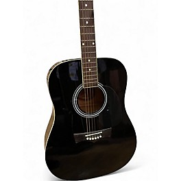Used Peavey DW-2 Black Acoustic Guitar