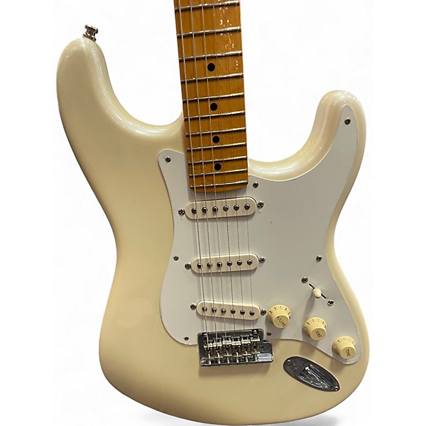 Used Fender Lincoln Brewster Stratocaster Olympic Pearl Solid Body Electric Guitar