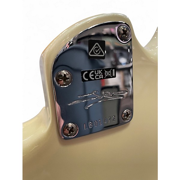 Used Fender Lincoln Brewster Stratocaster Olympic Pearl Solid Body Electric Guitar