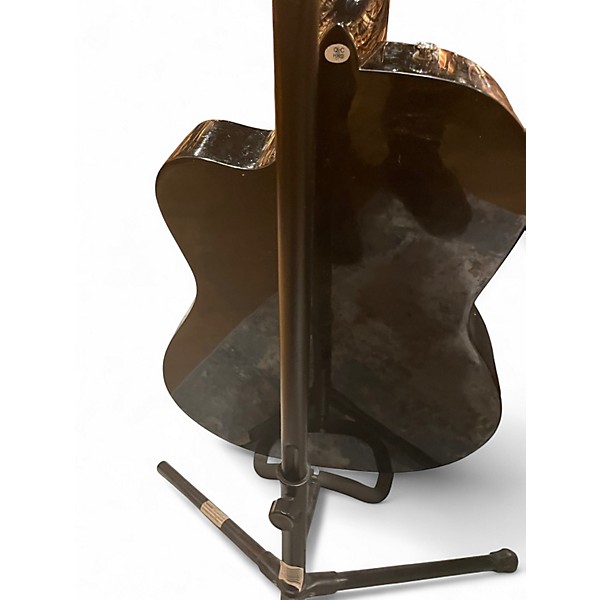 Used Fender CN-140SCE Black Classical Acoustic Electric Guitar