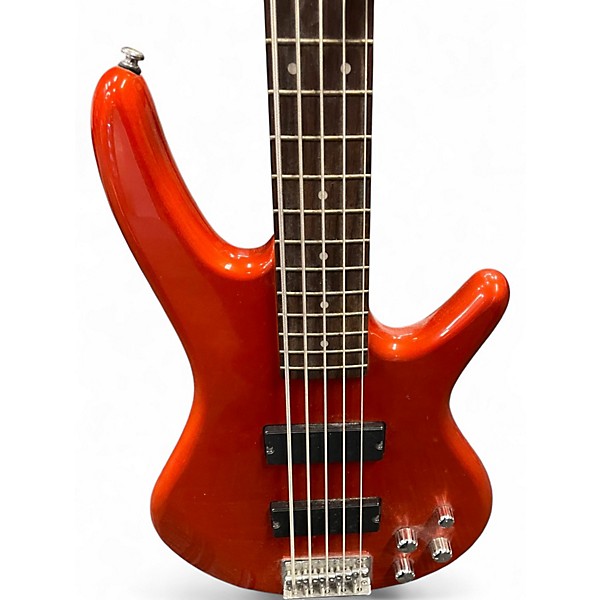 Used Ibanez GSR205 5 String Metallic Orange Electric Bass Guitar