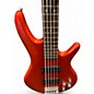 Used Ibanez GSR205 5 String Metallic Orange Electric Bass Guitar