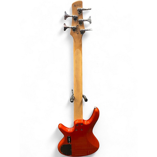 Used Ibanez GSR205 5 String Metallic Orange Electric Bass Guitar