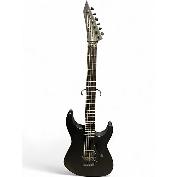 Used ESP LTD M Black Metal Satin Black Solid Body Electric Guitar