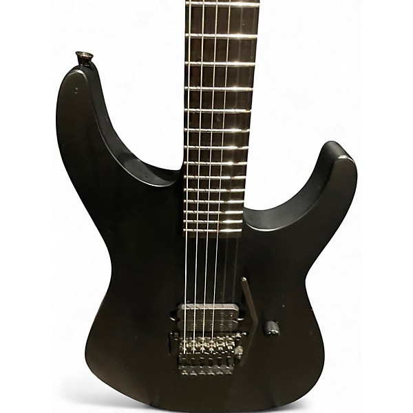 Used ESP LTD M Black Metal Satin Black Solid Body Electric Guitar