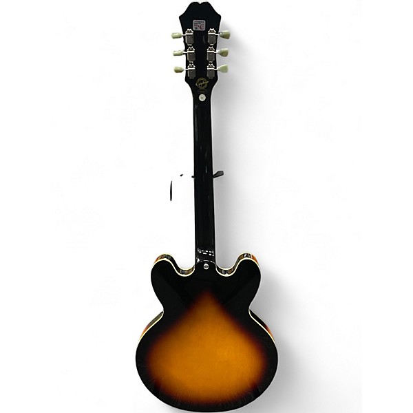 Used 2014 Epiphone Dot ES 335 Pro VS Vintage Sunburst Hollow Body Electric Guitar
