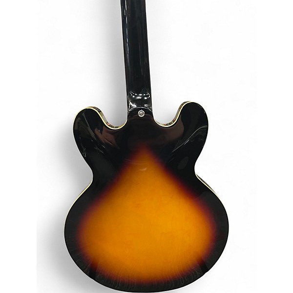 Used 2014 Epiphone Dot ES 335 Pro VS Vintage Sunburst Hollow Body Electric Guitar