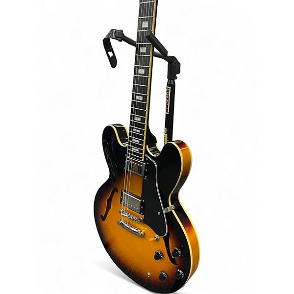 Used 2014 Epiphone Dot ES 335 Pro VS Vintage Sunburst Hollow Body Electric Guitar