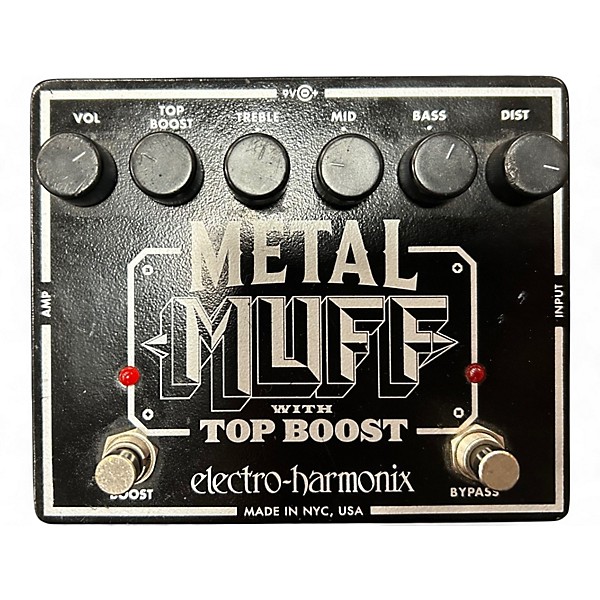 Used Electro-Harmonix Metal Muff Distortion With Top Boost Effect Pedal