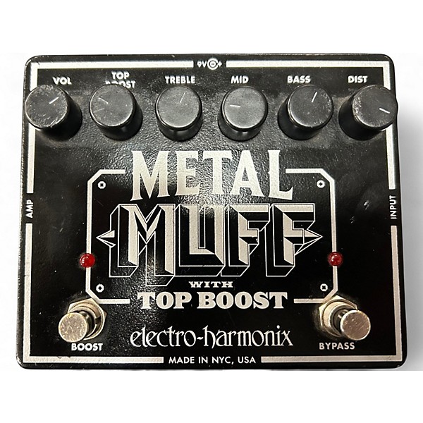 Used Electro-Harmonix Metal Muff Distortion With Top Boost Effect Pedal