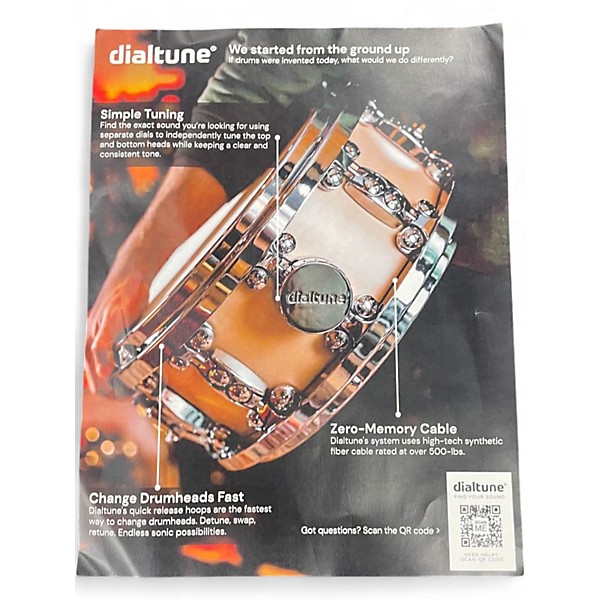 Used dialtune 14X6.5 dt200 Black Drum