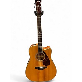 Used Yamaha FGX720SCA Natural Acoustic Electric Guitar