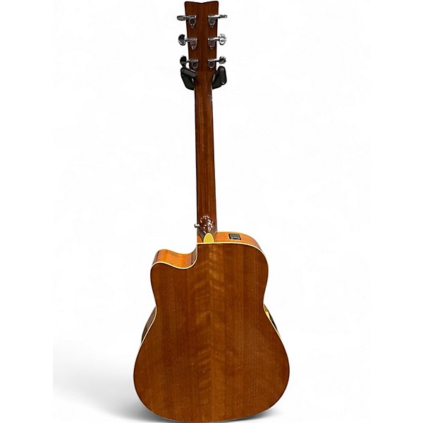 Used Yamaha FGX720SCA Natural Acoustic Electric Guitar