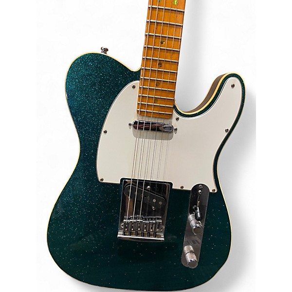 Used Fender Custom Shop American Sparkle Telecaster Blue Sparkle Solid Body Electric Guitar