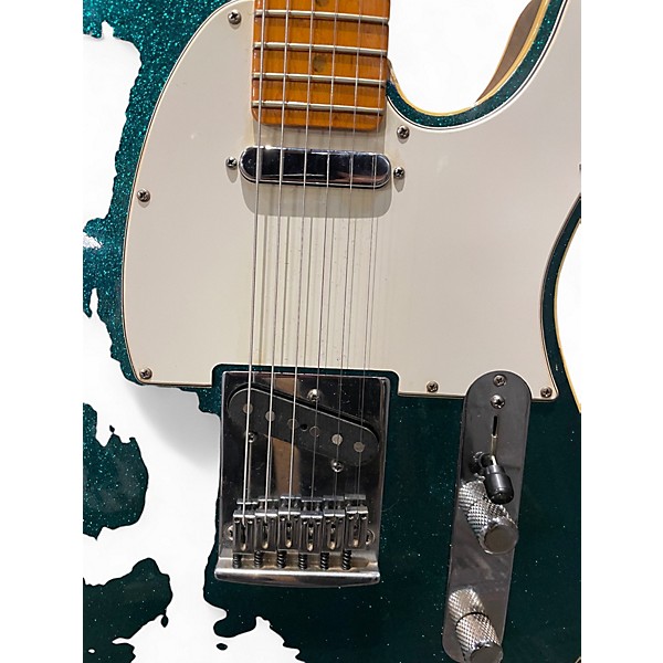 Used Fender Custom Shop American Sparkle Telecaster Blue Sparkle Solid Body Electric Guitar